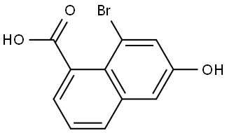 8-Bromo-6-hydroxy-1-naphthoic acid 구조식 이미지
