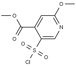 Methyl 5-(chlorosulfonyl)-2-methoxyisonicotinate Structure