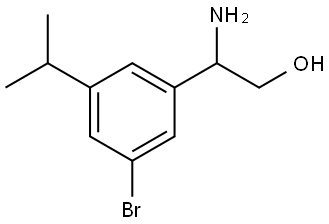β-Amino-3-bromo-5-(1-methylethyl)benzeneethanol Structure