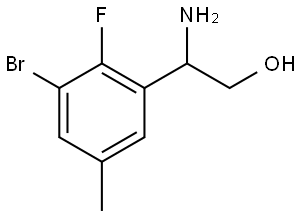 β-Amino-3-bromo-2-fluoro-5-methylbenzeneethanol Structure