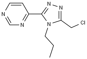 4-(5-(Chloromethyl)-4-propyl-4H-1,2,4-triazol-3-yl)pyrimidine Structure