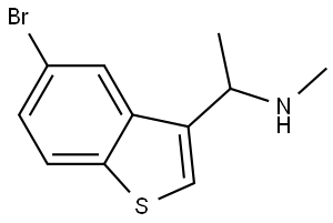 5-Bromo-N,α-dimethylbenzo[b]thiophene-3-methanamine 구조식 이미지