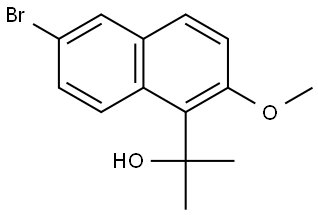6-Bromo-2-methoxy-α,α-dimethyl-1-naphthalenemethanol Structure