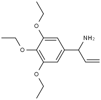 α-Ethenyl-3,4,5-triethoxybenzenemethanamine Structure