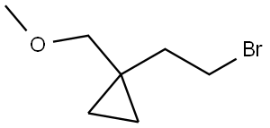 1-(2-bromoethyl)-1-(methoxymethyl)cyclopropane Structure