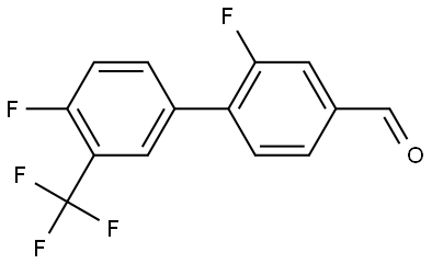 2,4'-Difluoro-3'-(trifluoromethyl)[1,1'-biphenyl]-4-carboxaldehyde Structure