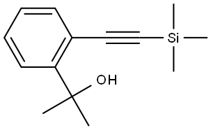 2-(2-((trimethylsilyl)ethynyl)phenyl)propan-2-ol Structure