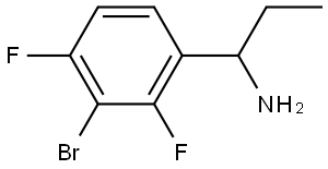 3-Bromo-α-ethyl-2,4-difluorobenzenemethanamine Structure