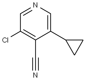 3-Chloro-5-cyclopropyl-4-pyridinecarbonitrile Structure