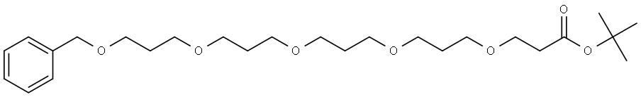 Benzyl-(C3H6O)5-COOtBu Structure