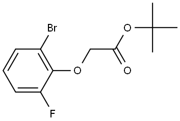 1,1-Dimethylethyl 2-(2-bromo-6-fluorophenoxy)acetate Structure