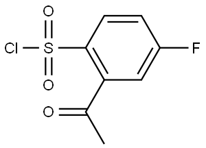 2-Acetyl-4-fluorobenzenesulfonyl chloride Structure