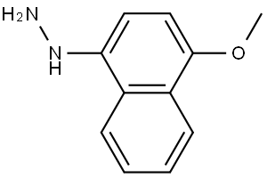 Hydrazine, (4-methoxy-1-naphthalenyl)- Structure