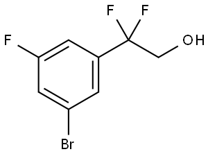 3-Bromo-β,β,5-trifluorobenzeneethanol Structure