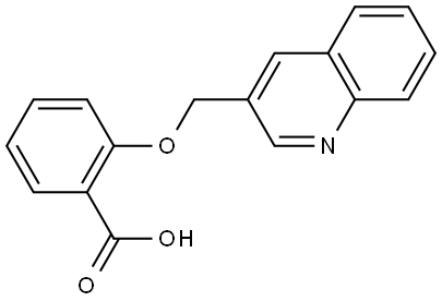 2-(3-Quinolinylmethoxy)benzoic acid Structure