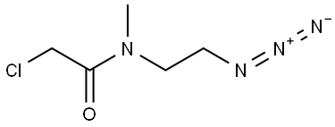 N-(2-azidoethyl)-2-chloro-N-methylacetamide Structure