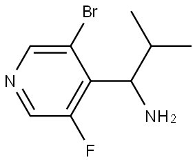 3-Bromo-5-fluoro-α-(1-methylethyl)-4-pyridinemethanamine Structure