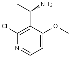 (αS)-2-Chloro-4-methoxy-α-methyl-3-pyridinemethanamine Structure