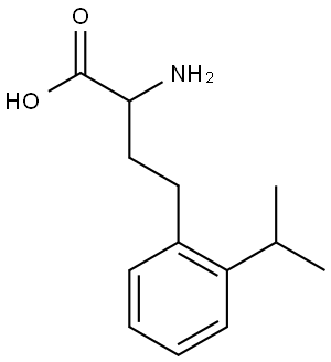 a-Amino-2-isopropylbenzenebutanoic acid Structure