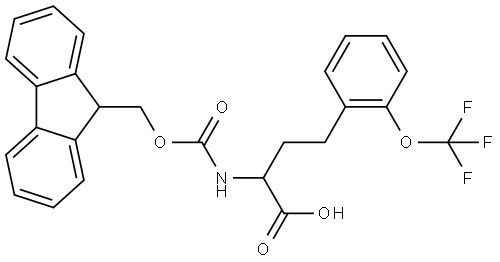 Fmoc-2-trifluoromethoxy-DL-homophenylalanine Structure