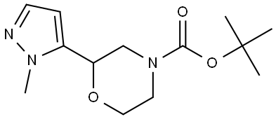 tert-Butyl2-(1-methyl-1H-pyrazol-5-yl)morpholine-4-carboxylate Structure