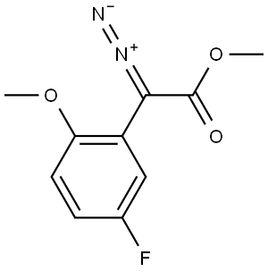 Methyl2-diazo-2-(5-fluoro-2-methoxyphenyl)acetate Structure