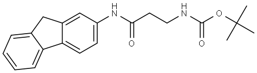 tert-ButylN-{2-[(9H-fluoren-2-yl)carbamoyl]ethyl}carbamate Structure