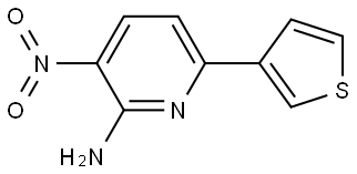 3-Nitro-6-(thiophen-3-yl)pyridin-2-amine Structure
