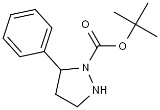 tert-Butyl5-phenylpyrazolidine-1-carboxylate Structure