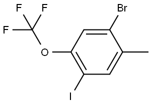 1-Bromo-4-iodo-2-methyl-5-(trifluoromethoxy)benzene Structure
