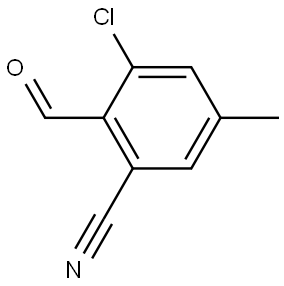 3-Chloro-2-formyl-5-methylbenzonitrile Structure