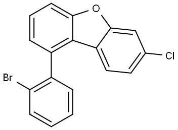 Dibenzofuran, 1-(2-bromophenyl)-7-chloro- Structure