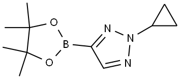 2-cyclopropyl-4-(4,4,5,5-tetramethyl-1,3,2-dioxaborolan-2-yl)-2H-1,2,3-triazole 구조식 이미지