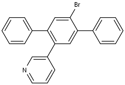 3-(5'-bromo-[1,1':4',1''-terphenyl]-2'-yl)pyridine Structure