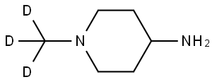 1-(methyl-d3)piperidin-4-amine 구조식 이미지