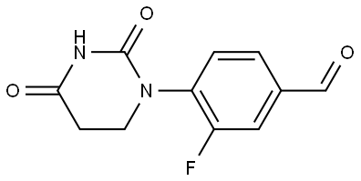 4-(2,4-Dioxotetrahydropyrimidin-1(2H)-yl)-3-fluorobenzaldehyde Structure