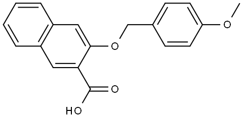 2-Naphthalenecarboxylic acid, 3-[(4-methoxyphenyl)methoxy]- Structure