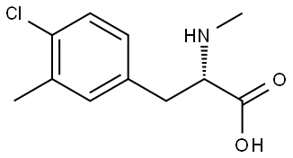 N-Methyl-4-chloro-3-methyl-L-phenylalanine Structure