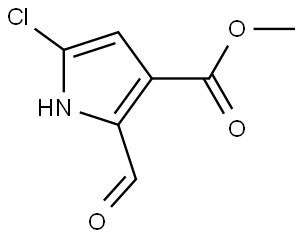 Methyl 5-chloro-2-formyl-1H-pyrrole-3-carboxylate Structure