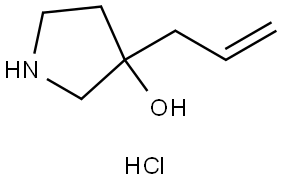 3-(prop-2-enyl)pyrrolidin-3-ol hydrochloride Structure