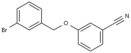 3-[(3-Bromophenyl)methoxy]benzonitrile Structure
