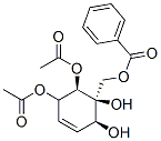 [(1S,2S,6R)-5,6-diacetyloxy-1,2-dihydroxy-1-cyclohex-3-enyl]methyl ben zoate 구조식 이미지