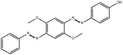 p-[[2,5-dimethoxy-4-(phenylazo)phenyl]azo]phenol  Structure