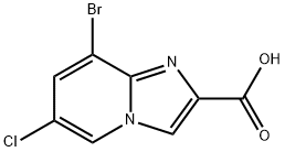 8-Bromo-6-chloroimidazo[1,2-a]pyridine-2-carboxylic acid Structure
