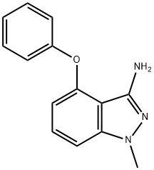 1-Methyl-4-phenoxy-1H-indazol-3-ylamine 구조식 이미지