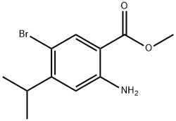 5-브로모-4-이소프로필-2-아미노벤조산메틸에스테르 구조식 이미지
