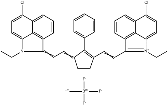 100012-45-1 6-CHLORO-2-[2-(3-[(6-CHLORO-1-ETHYLBENZ[C,D,]INDOLE-2[1H]-YLIDENE)ETHYLIDENE]-2-PHENYL-1-CYCLOPENTEN-1-YL)ETHENYL]-1-ETHYLBENZ[C,D]INDOLIUM TETRAFLUOROBORATE