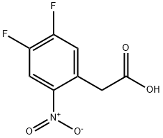 2-(4,5-Difluoro-2-nitrophenyl)acetic acid 구조식 이미지