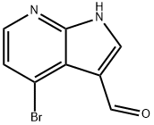 4-브로모-1H-피롤로[2,3-B]피리딘-3-카발데하이드 구조식 이미지