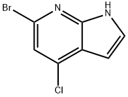 6-BROMO-4-CHLORO-7-AZAINDOLE 구조식 이미지